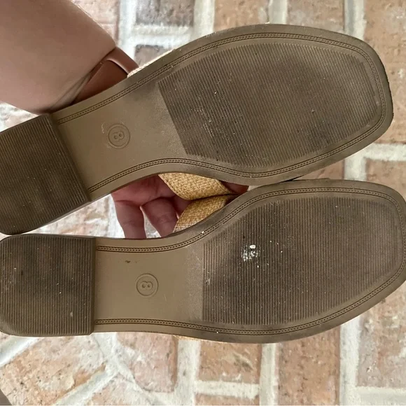 Target A New Day Nina Raffia Slide Sandals Size 8 - Picture 4 of 4